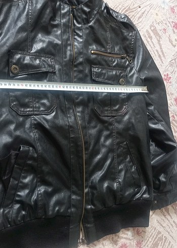 Diğer erkek. Siyah Deri Biker Ceket