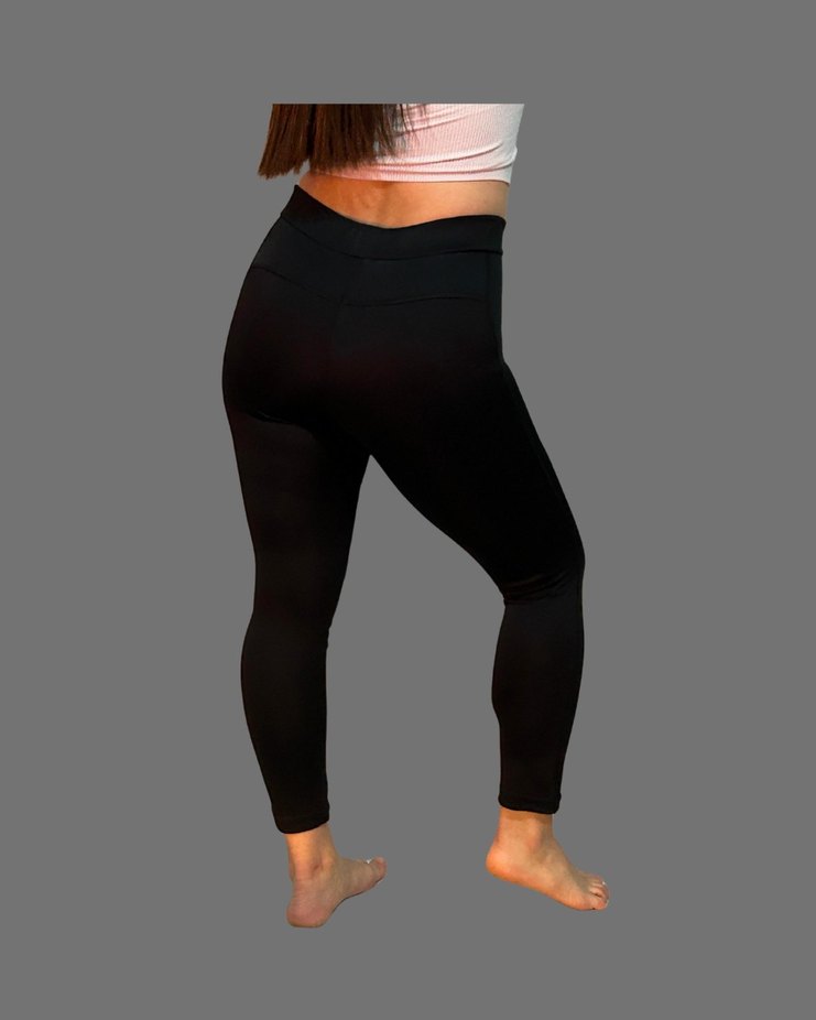 Siyah Kadın Midi Tayt - Görsel 4