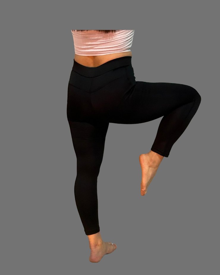 Siyah Kadın Midi Tayt - Görsel 5