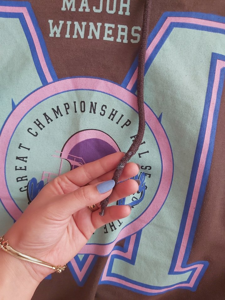 Kapüşon Detaylı Kahverengi Kadın Sweatshirt - Görsel 2