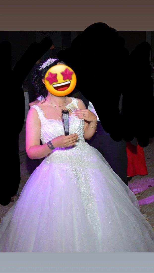 Beyaz Strappy A-Line Gelinlik - Görsel 2