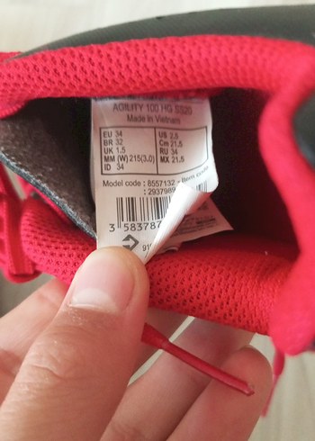 Erkek Spor Ayakkabı Kırmızı Bağcık - Görsel 3