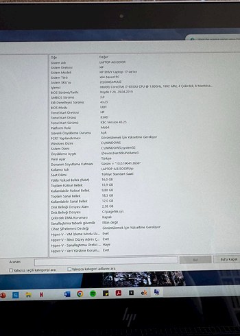 Gri Renkli Hp Envy Laptop - Görsel 4