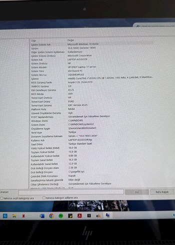 Gri Renkli Hp Envy Laptop - Görsel 3