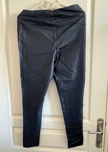 Kadın Deri Dar Kesim Pantolon Penti Xl - Görsel 3