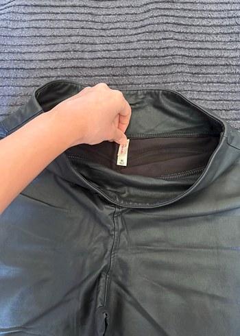 Kadın Deri Dar Kesim Pantolon Penti Xl - Görsel 4