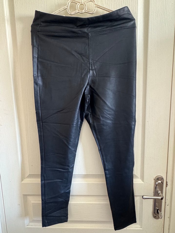 Kadın Deri Dar Kesim Pantolon Penti Xl - Görsel 2