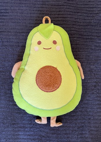 Renkli Yeşil Avokado Peluş Oyuncak - Görsel 4