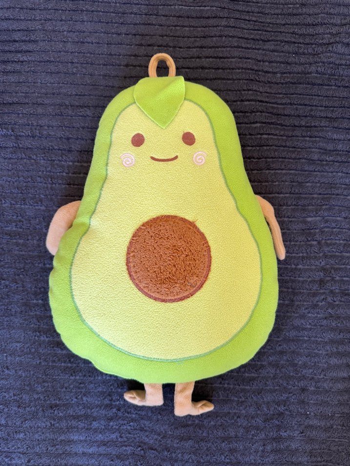 Renkli Yeşil Avokado Peluş Oyuncak - Görsel 4