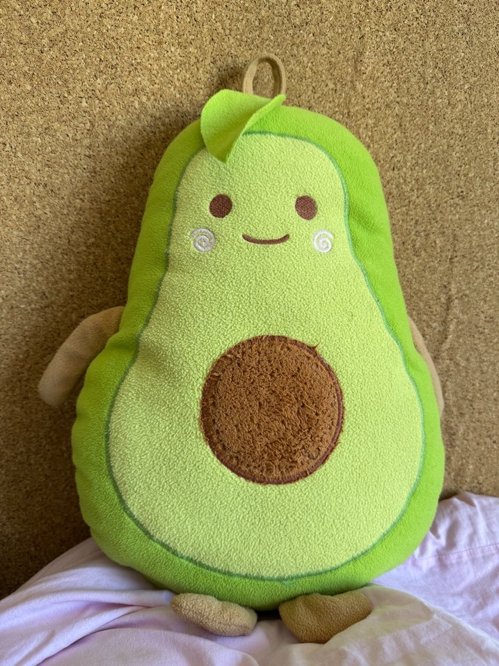 Renkli Yeşil Avokado Peluş Oyuncak - Görsel 2