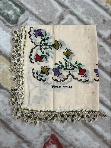 Vintage mekik oyalı yazma