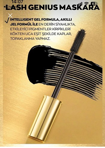 Avon Shgenius Altın Maskara - Görsel 3