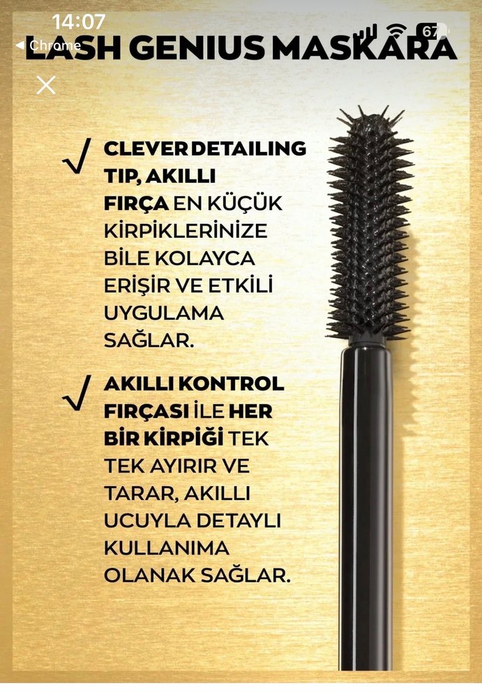 Avon Shgenius Altın Maskara - Görsel 2