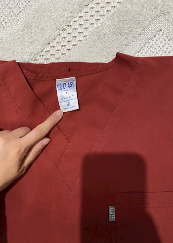 s Beden bordo Renk Medikal scrubs