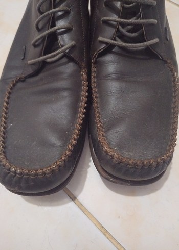 Lacoste erkek deri yarım bot 44 kahverengi - Görsel 2