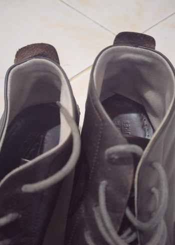 Lacoste erkek deri yarım bot 44 kahverengi - Görsel 5