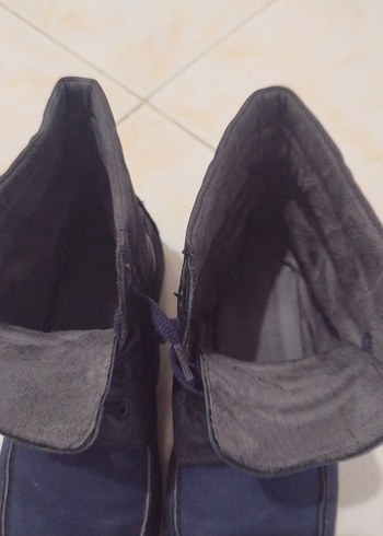 Erkek Lacivert Süet deri Günlük Bot 43 - Görsel 8