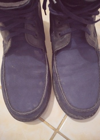 Erkek Lacivert Süet deri Günlük Bot 43 - Görsel 9