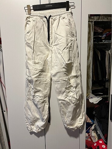 Paraşüt jean pantolon