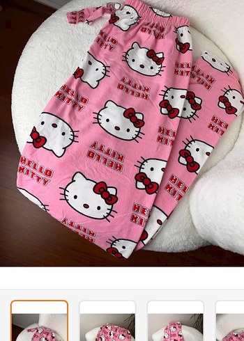 l Beden pembe Renk Renkli Baskılı Pembe pijama