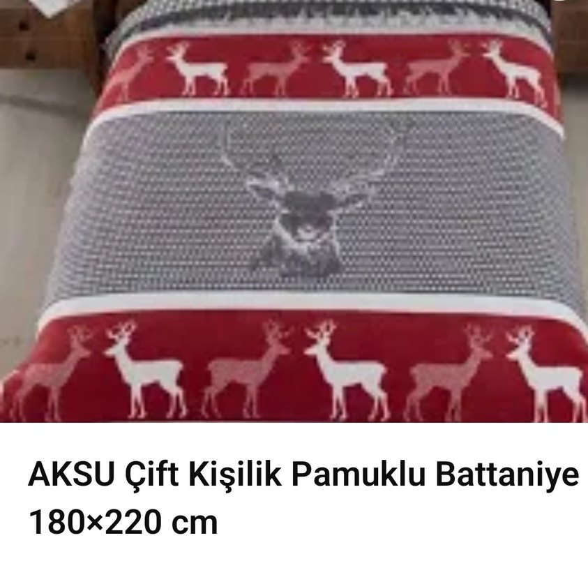 Bordo Baskılı Battaniye son fiyatı - Görsel 2
