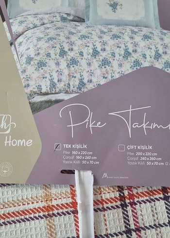 Estilo Home Çok Renkli Baskılı Pike Takımı SON FİYAT - Görsel 2