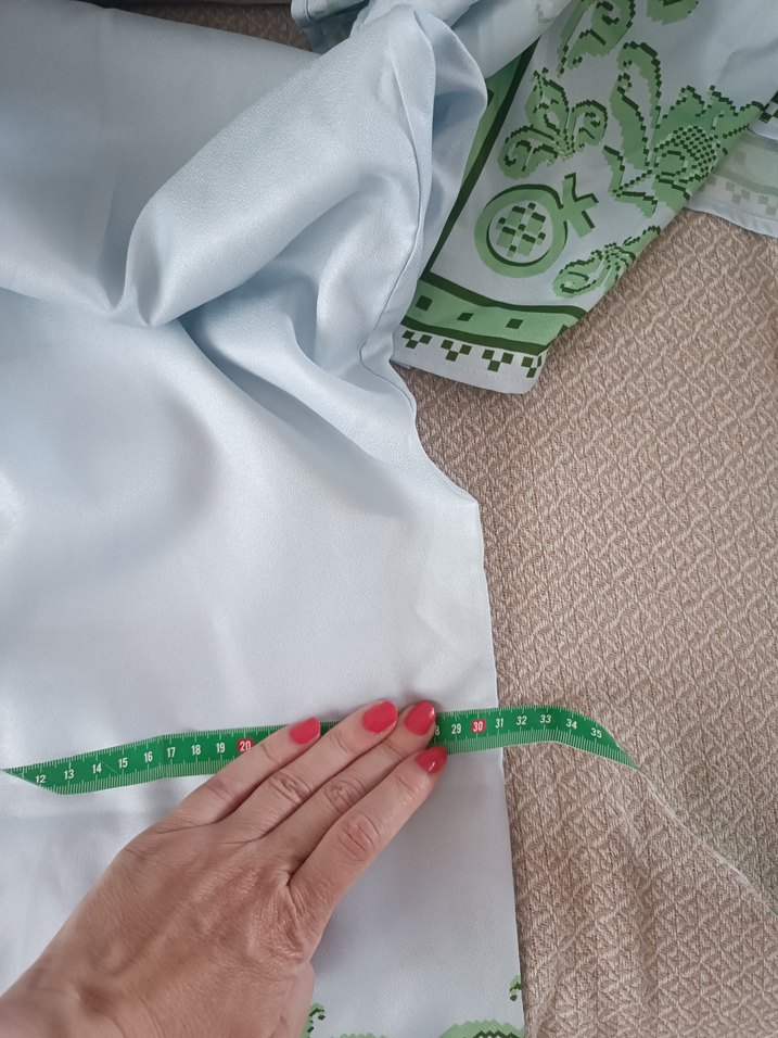 Shein Marka Yeşil Nakışlı Salaş Kadın Takım - Görsel 4