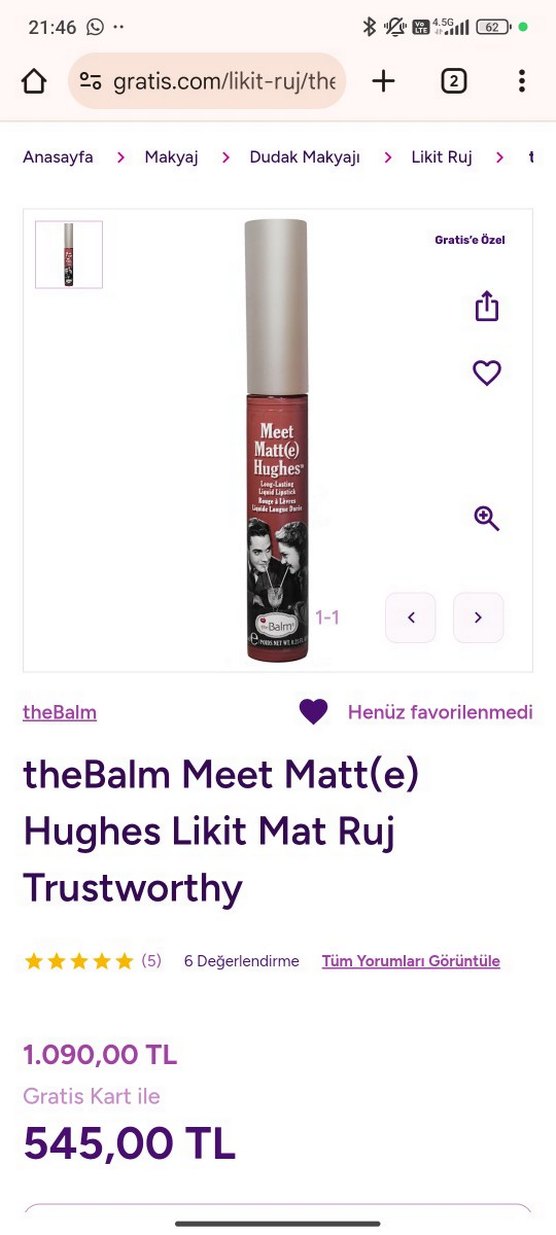 The Balm Mat Görünümlü Dudak Parlatıcısı - Görsel 5