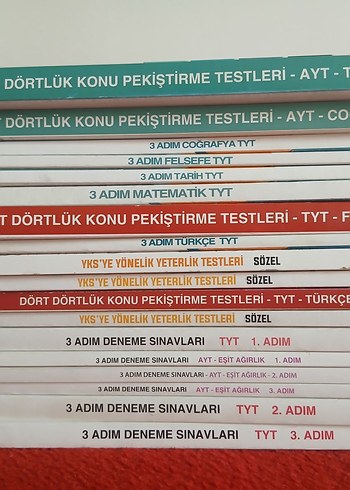 3 Adım YKS Konu Pekiştirme ve Deneme Kitapları Seti - Görsel 2