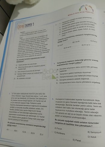 AYT Edebiyat Soru Bankası Üç Dört Beş - Görsel 6