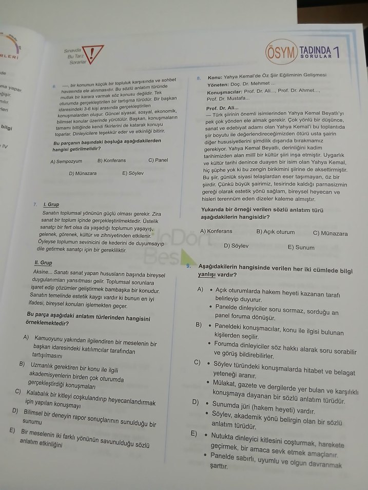 AYT Edebiyat Soru Bankası Üç Dört Beş - Görsel 5