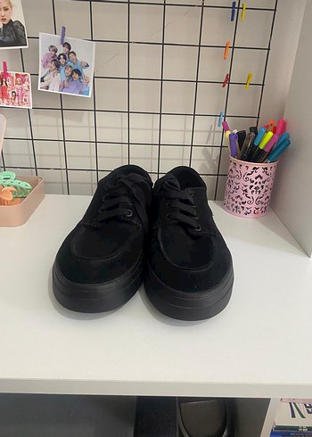 Zara Siyah Platform Erkek Süet Ayakkabı