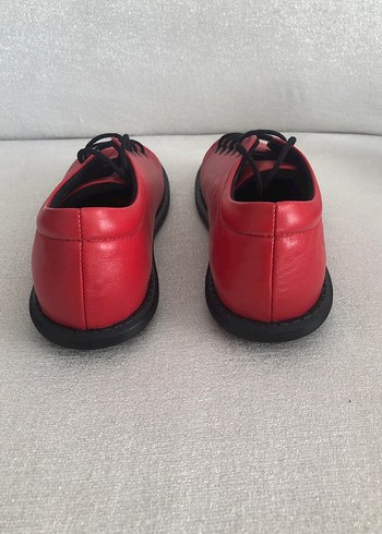 Kırmızı Kadın ayakkabı 36 numara hakiki deri - Görsel 3