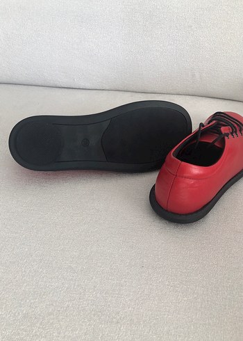 Kırmızı Kadın ayakkabı 36 numara hakiki deri - Görsel 6