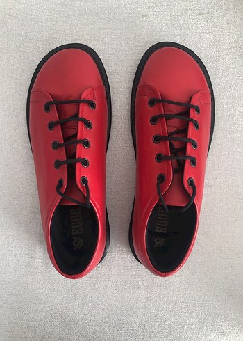 Kırmızı Kadın ayakkabı 36 numara hakiki deri - Görsel 5