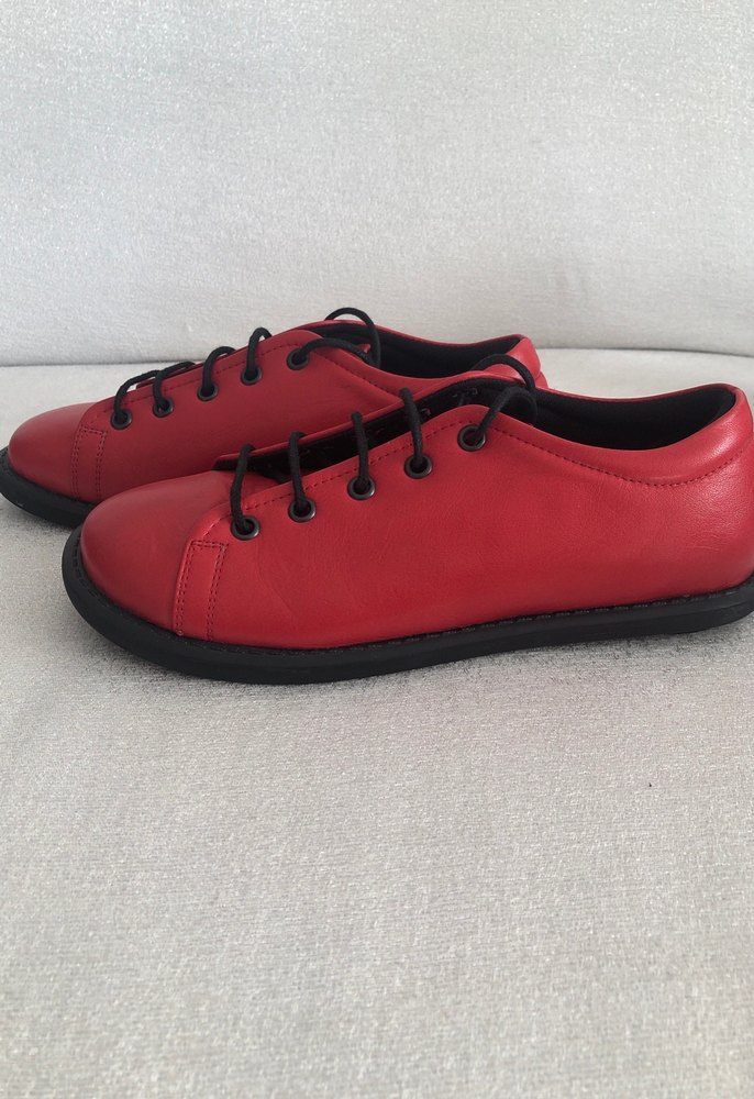 Kırmızı Kadın ayakkabı 36 numara hakiki deri - Görsel 4