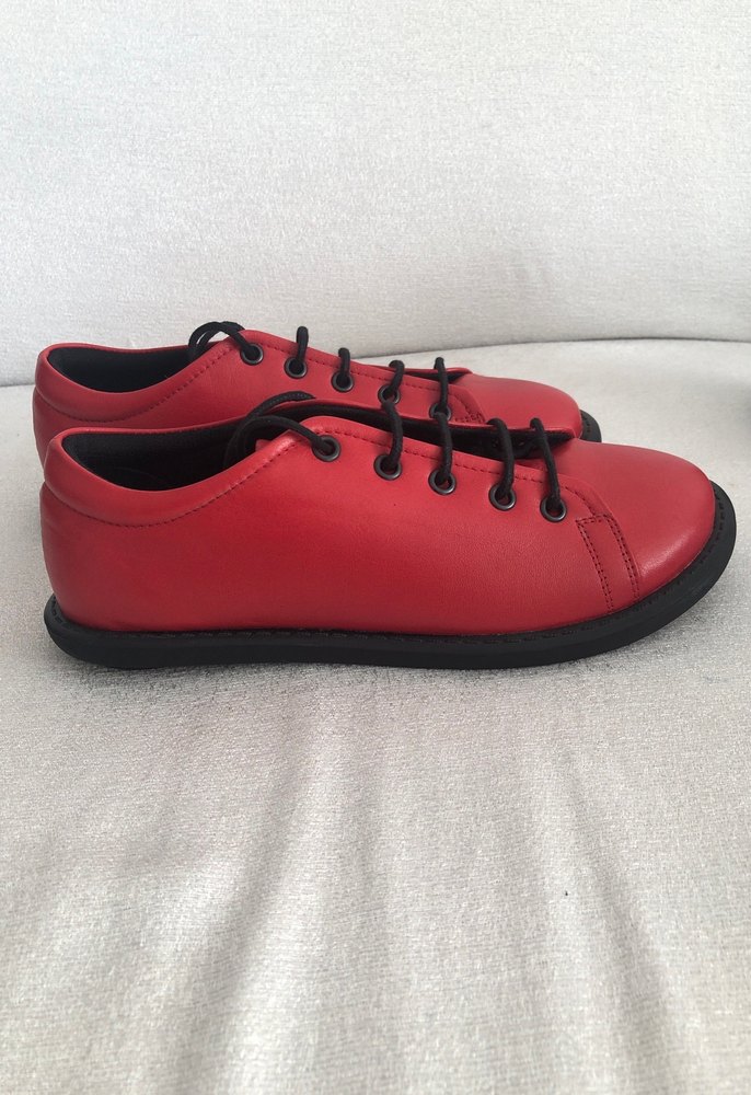 Kırmızı Kadın ayakkabı 36 numara hakiki deri - Görsel 2