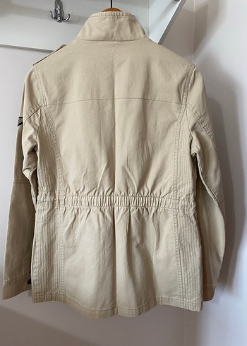 LC Waikiki Bej Düğmeli Midi Kadın Ceket