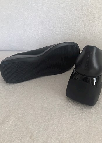 Siyah Platform Topuklu Kadın Klasik Ayakkabı - Görsel 7