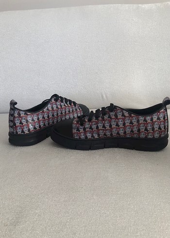 Desenli Kadın Sneakers, içi dışı hakiki deri 36 numara, ithal ma - Görsel 6