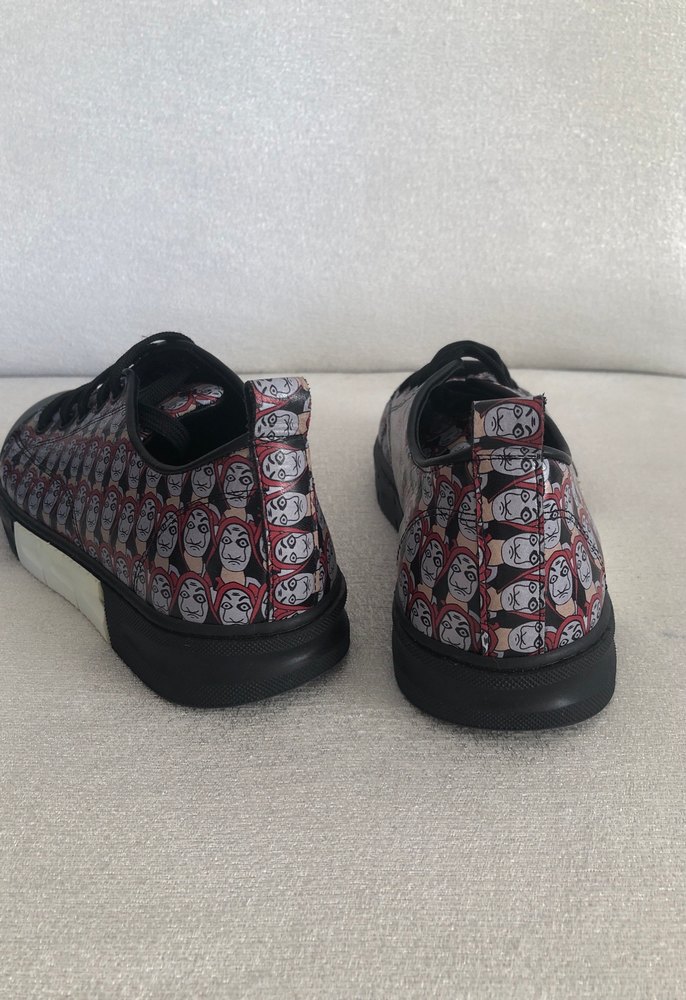 Desenli Kadın Sneakers, içi dışı hakiki deri 36 numara, ithal ma - Görsel 3