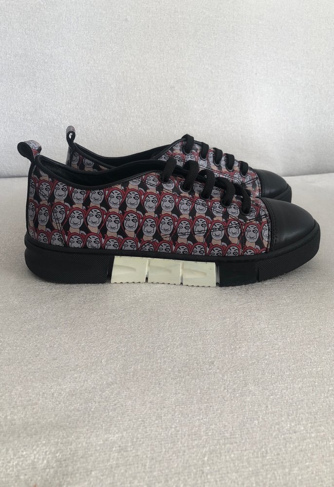 Desenli Kadın Sneakers, içi dışı hakiki deri 36 numara, ithal ma - Görsel 2