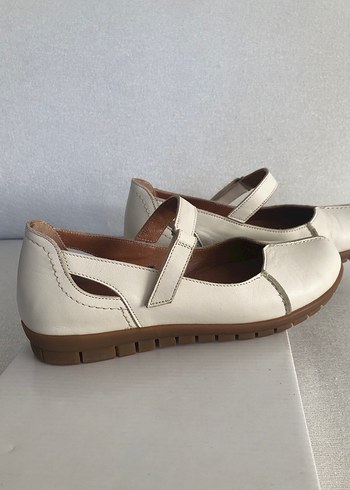 Açık bej hakiki deri Babet Ayakkabı 36 numara - Görsel 2