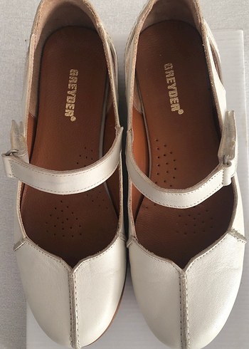 Açık bej hakiki deri Babet Ayakkabı 36 numara - Görsel 4