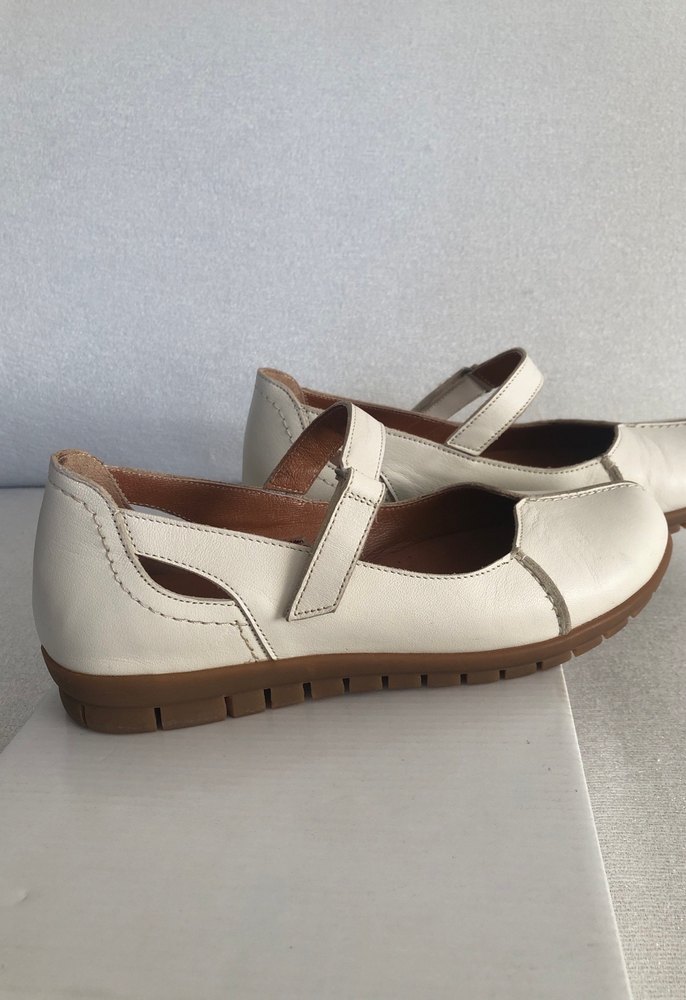 Açık bej hakiki deri Babet Ayakkabı 36 numara - Görsel 2