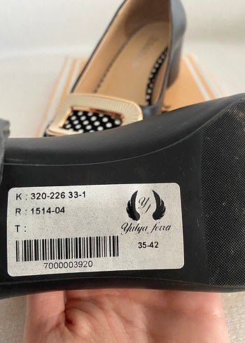 Siyah Puantiyeli Tokalı Kadın Topuklu Ayakkabı - Görsel 5