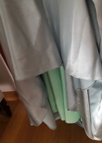 Yeşil Kollu uzun Abiye Elbise 38 beden - Görsel 6