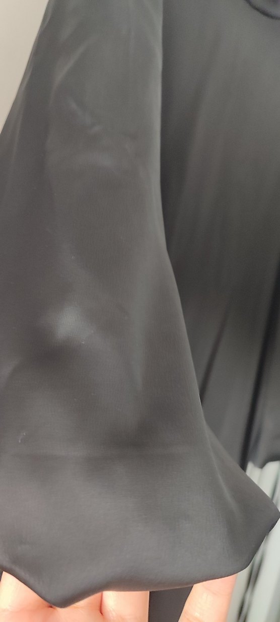 Siyah Uzun Kollu Gotik Mezuniyet Elbisesi - Görsel 4