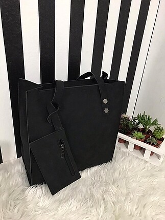 Siyah cüzdanlı çapraz ve kol cüzdanlıgı hediye süet s