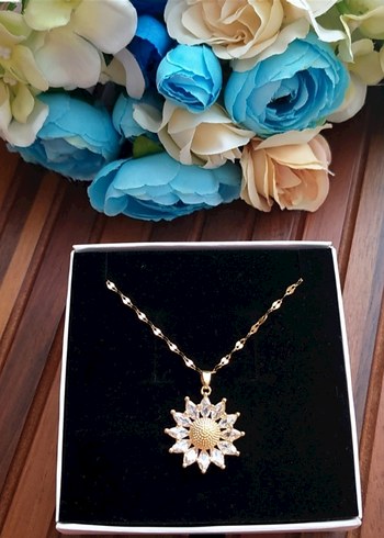 Ayçiçeği Çelik Kolye - Görsel 4